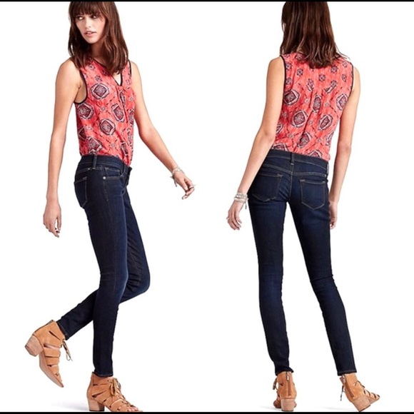 Lucky Brand Charlie Skinny Jeans with Zippers 2/26 - Picture 1 of 10